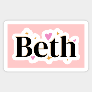 Beth name cute design Sticker